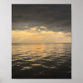 Ocean Sunset Reflection Photography -Beautiful Sea Poster (Vorne)