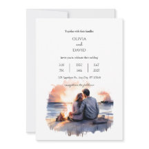 Ocean Sunset Romantic Couple Landschaft Strand Hoc