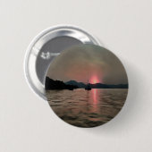 Ocean Sunset Sailboat Sunset Bozburun Marmaris Button (Vorne & Hinten)