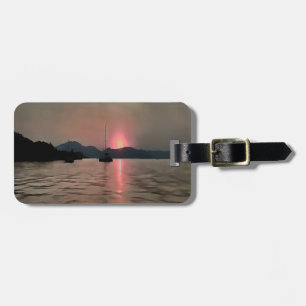Ocean Sunset Sailboat Sunset Bozburun Marmaris Gepäckanhänger