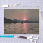 Ocean Sunset Sailboat Sunset Bozburun Marmaris Seidenpapier (Handwerk)