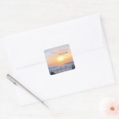 Ocean Sunset Save the Date Stickers (Umschlag)