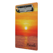 Ocean Sunset Summer Beach Waves Mini Klemmbrett (Gewinkelt2)