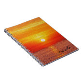 Ocean Sunset Summer Beach Waves Notizblock (Rechte Seite)