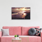 "Ocean Sunset Swirl" Galerie Umhüllte Canvas Print Leinwanddruck (Insitu (Wohnzimmer))
