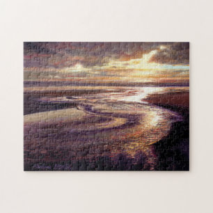 "Ocean Sunset Swirl" Puzzle