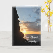 Ocean Sunset Sympathy Card Karte (Gelbe Blume)