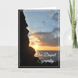Ocean Sunset Sympathy Card Karte