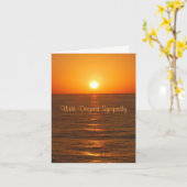 Ocean Sunset Sympathy Card Karte (Gelbe Blume)