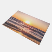 Ocean Sunset Tropical Holiday Fußmatte (Schrägansicht)