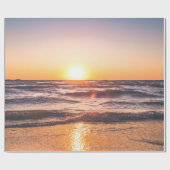 Ocean Sunset Tropical Holiday Geschenkpapier (Flach)