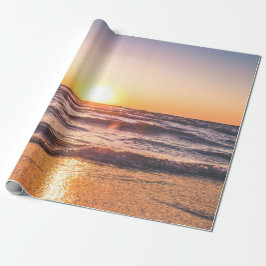 Ocean Sunset Tropical Holiday Geschenkpapier