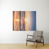 Ocean Sunset Tropical Holiday Wandteppich (Beispiel (Horizontal))