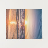 Ocean Sunset Tropical Holiday Wandteppich (Vorderseite (Horizontal))