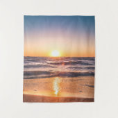 Ocean Sunset Tropical Holiday Wandteppich (Vorderseite)