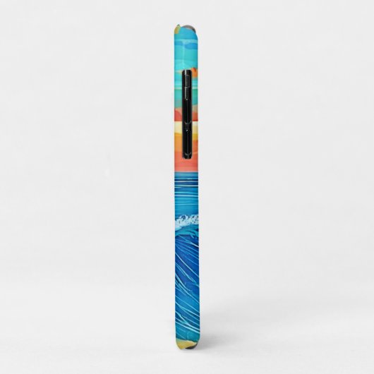Ocean Sunset Wave Art Case-Mate iPhone Hülle (Hinten/Links)
