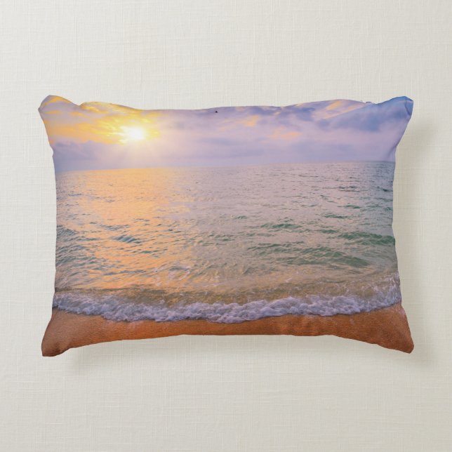 Ocean Sunset Zierkissen (Vorderseite)