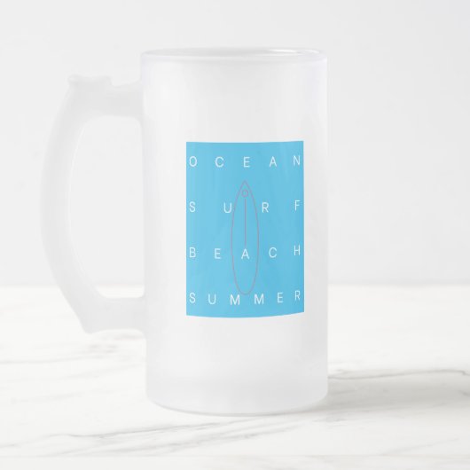 OCEAN SURF BEACH SOMMER MATTGLAS BIERGLAS (Links)