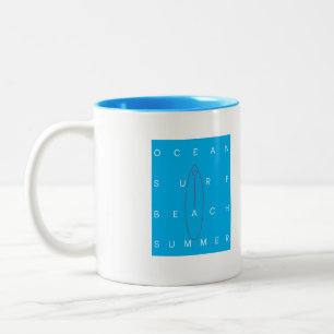 OCEAN SURF BEACH SOMMER ZWEIFARBIGE TASSE