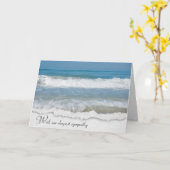 Ocean Surf Sympathy Card Karte (Gelbe Blume)