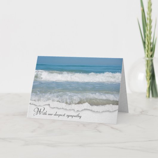 Ocean Surf Sympathy Card Karte (Vorderseite)