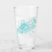Ocean Swirl I Glass Cup Glas (Rückseite)