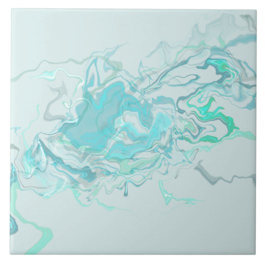 Ocean Swirl II Keramik Tile Fliese (Vorderseite)