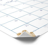 Ocean Theme Baby Shows Ratgeber Fälligkeitszeitpla Poster (Ecke)