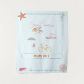 Ocean Theme Bachelorette Wandteppich (Vorderseite)