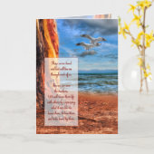 Ocean Theme Beileid von Soul Sonnets™ Karte (Gelbe Blume)