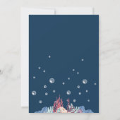 Ocean Theme Birthday Einladungskarte Einladung (Rückseite)