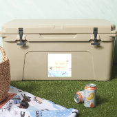 Ocean Theme Bon Voyage Personalized with Name Aufkleber (Kühler)