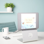 Ocean Theme Bon Voyage Personalized with Name Aufkleber (Laptop auf Schreibtisch)