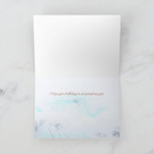 Ocean Theme Happy Birthday Personalisiert mit Name Karte (Innenseite)