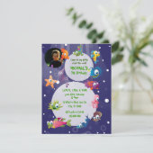 Ocean Theme Kinder zum Geburtstag Party Einladung (Stehend Vorderseite)