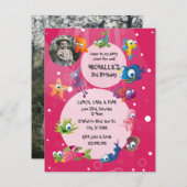 Ocean Theme Kinder zum Geburtstag Party Einladung (Vorne/Hinten)