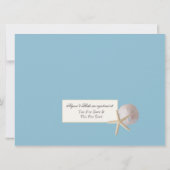 Ocean Theme Polterabend Einladung (Rückseite)