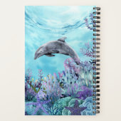 Ocean Theme Spiral Deluxe Notebook Notizblock (Rückseite)
