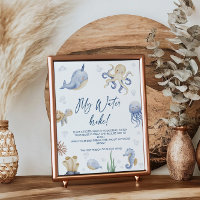 Ocean Themed Baby Dusche Schnuller Jagdspiel Schil