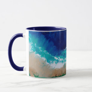 Ocean Themed Coffee Tasse Art von JP Denyer Artist