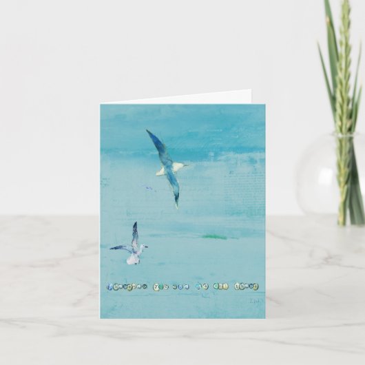 Ocean themed greeting card karte (Vorderseite)
