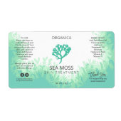 Ocean Themed Sea Moss Gel Labels (Vorne)