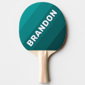 Ocean Tide Bold Stripes with Name Tischtennis Schläger (Rückseite)