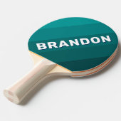 Ocean Tide Bold Stripes with Name Tischtennis Schläger (Vorderseite)