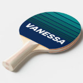Ocean Tide Horizon Striping with Name Tischtennis Schläger (Vorderseite)