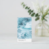 Ocean Tide Moderne Visitenkarte (Stehend Vorderseite)