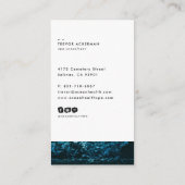 Ocean Tide Moderne Visitenkarte (Rückseite)