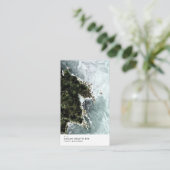 Ocean Tide Moderne Visitenkarte (Stehend Vorderseite)