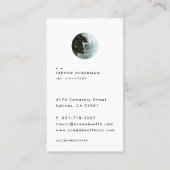 Ocean Tide Moderne Visitenkarte (Rückseite)