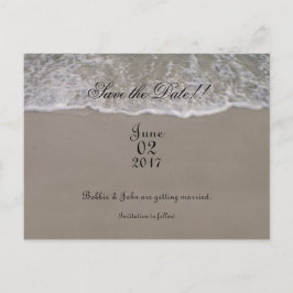 Ocean Tide Save the Date Ankündigungspostkarte